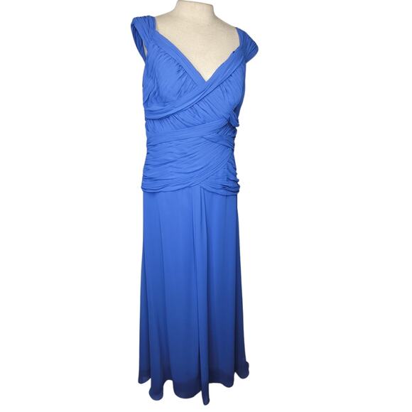 Jovani Long Blue Cocktail Dress Size 14 New with Tags - Picture 1 of 6
